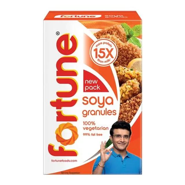 Fortune Fortune Soya Granules, 15x more protein than milk, 200 g-2.webp